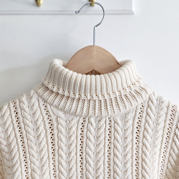 Rare 90's DKNY Wool Cream Sweater Luxury Long Sleeve Knitted Bodysuit Jumpsuit S - Picture 13 of 16